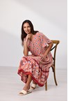 CASABLANCA DRESS - red/blue p